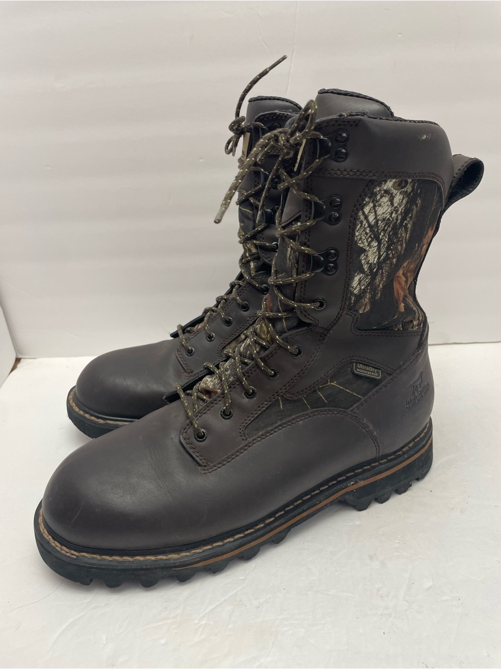 Irish Setter size 13 D Leather 1000 gram Thinsulate camo Hunting Boot-wtaerproof